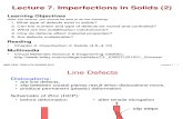 MSE 3300-Lecture Note 07-Chapter 05 Imperfections in Solids