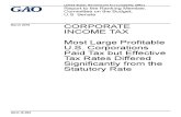 GAO Corporate Income Tax Report