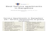 Best Service Apartments in Bangalore