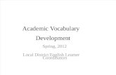 Academic Language Development-packet Copy