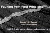 Beroza_IRIS-Faulting From First Principles