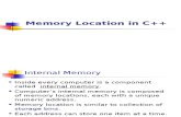 Memory Location in C++