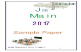 Jee main 2017 sample Paper