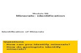 Module 5B - Minerals, Identification