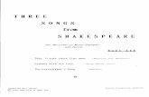 Hoel Lee - 3 Songs From Shakespeare ,Bariton o Soprano & Guit