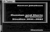Jakobson Roman Russian and Slavic Grammar Studies 1931-1981