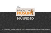 ProductiveMuslim Manifesto