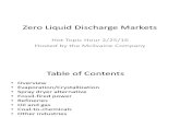 Zero Liquid Discharge Markets - Hot Topic Hour February 25, 2016