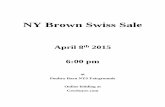 NY  Brown Swiss Sale 2016