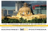 Mainstreet - Federal Budget in Alberta
