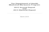 New Jersey Department of Health: Medical Marijuana Program — 2015 Annual Report and 2015 Biennial Report
