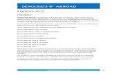 Democrats Abroad Platform 2012