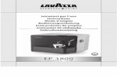Lavazza EP1800 - Instructions Manual