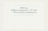 Why Managers Fail - Presentation