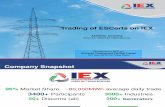 IEX - Trading of ESCerts on Power Exchange and Price Discovery Mechanism