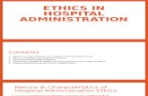 Ethics for Hospital Administration