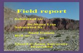 Field report of Nummal And Chichali gorge