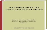 A Companion to Jane Austen Studies by Laura Cooner Lambdin