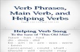 Verb Phrases Main and Helping Verbs