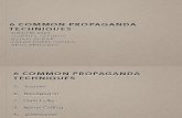 6 Methods of Propaganda Techniques