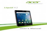 User Manual Acer Liquid X2