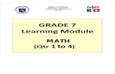 Grade 7 Math Learning Module Q4
