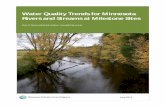 Water Quality Trends for Minnesota Rivers and Streams at Milestone Sites