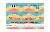Math Night Poster