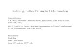 Lattice Parameters of VFDS