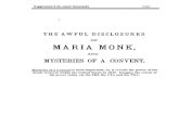 The Awful Disclosures of Maria Monk, 1836