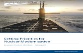 Setting Priorities for Nuclear Modernization