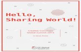 Hello, Sharing World! Creative Commons Global Summit 2015 in Seoul, Korea (English)