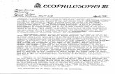 3. Sessions George Ecophilosophy Newsletter 3 April 1981