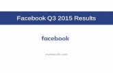 Facebook Reports Third Quarter 2015 Results