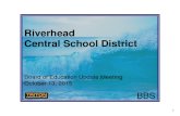 RIverhead school board presentation construction progress and budget