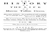 The History of the Life of Marcus Tullius Cicero - C Middleton 1712 - Vol 3