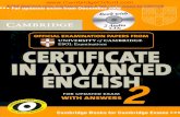 Certificated in Advanced English