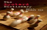 The Lyotard Dictionary