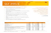 Swedbank interim report 2nd quarter 2015