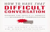 How to Have That Difficult Conversation Sample