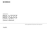 Yamaha RX-V677 manual