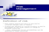 I & II - Introduction to Value & Risk Mgt. & Process Summary
