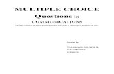 (Certii) Multiple Choice Questions in Communications