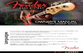 2011 Owner's Manual for Fender Basses (English)