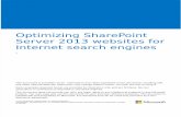Optimizing SharePoint Server 2013 Websites for Internet Search Engines