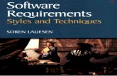 Software requirements Styles and techniques