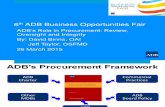 7 Plenary - ADB's Role in Procurement by DBinns and JTaylor 12Mar2015