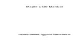 UserManual M_15 Maple User Manual