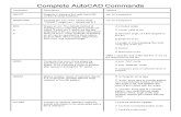 AutoCAD Reference Commands