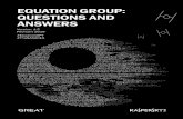 Equation Group Questions and Answers